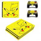 Pokemon go pikachu decal skin sticker for PS4 Pro console and controllers