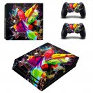 Tech wallpaper decal skin sticker for PS4 Pro console and controllers