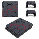Hexagon pattern decal skin sticker for PS4 Pro console and controllers