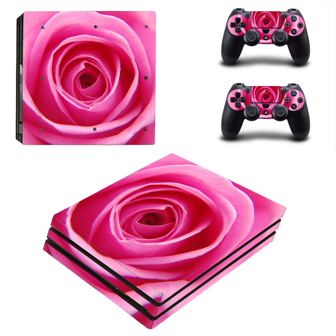 Nice Rose decal skin sticker for PS4 Pro console and controllers