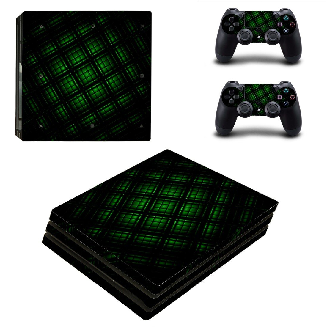 Tech wallpaper decal skin sticker for PS4 Pro console and controllers