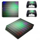 Tech wallpaper decal skin sticker for PS4 Pro console and controllers