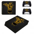 Mona lisa with bazooka decal skin sticker for PS4 Pro console and controllers