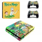 Rick and Morty decal skin sticker for PS4 Slim console and controllers