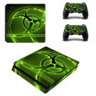 Biohazard decal skin sticker for PS4 Slim console and controllers