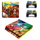 Rick and Morty decal skin sticker for PS4 Slim console and controllers