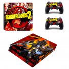 Borderlands 2 decal skin sticker for PS4 Slim console and controllers