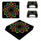 Floral Pattern decal skin sticker for PS4 Slim console and controllers