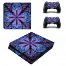 Floral Leaf decal skin sticker for PS4 Slim console and controllers
