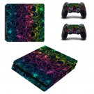 Tech wallpaper decal skin sticker for PS4 Slim console and controllers