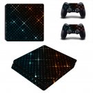 Tech wallpaper decal skin sticker for PS4 Slim console and controllers
