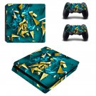 Tech wallpaper decal skin sticker for PS4 Slim console and controllers