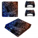 Tech wallpaper decal skin sticker for PS4 Slim console and controllers