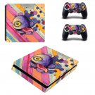 Trippy paintings decal skin sticker for PS4 Slim console and controllers