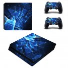 Tech wallpaper decal skin sticker for PS4 Slim console and controllers