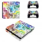 Tech wallpaper decal skin sticker for PS4 Slim console and controllers