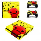 Emoji decal skin sticker for PS4 Slim console and controllers