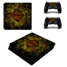 Tech wallpaper decal skin sticker for PS4 Slim console and controllers