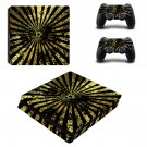 Pentagram design decal skin sticker for PS4 Slim console and controllers