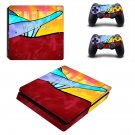 Ride the rainbows decal skin sticker for PS4 Slim console and controllers
