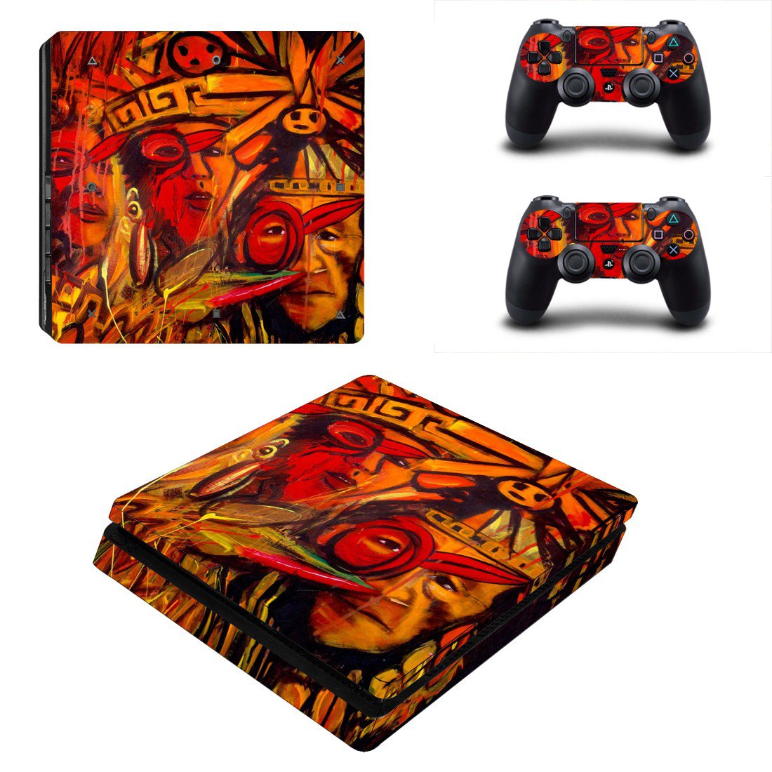 Ortega maila decal skin sticker for PS4 Slim console and controllers