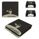 Astronaut Clipart decal skin sticker for PS4 Slim console and controllers
