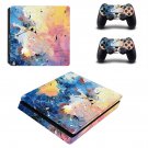 Painted Clipart decal skin sticker for PS4 Slim console and controllers