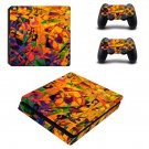 Tech wallpaper decal skin sticker for PS4 Slim console and controllers