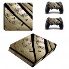 Music sheet decal skin sticker for PS4 Slim console and controllers