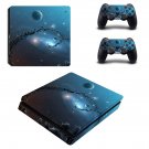 Galaxy Planet decal skin sticker for PS4 Slim console and controllers