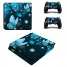Butterflies decal skin sticker for PS4 Slim console and controllers