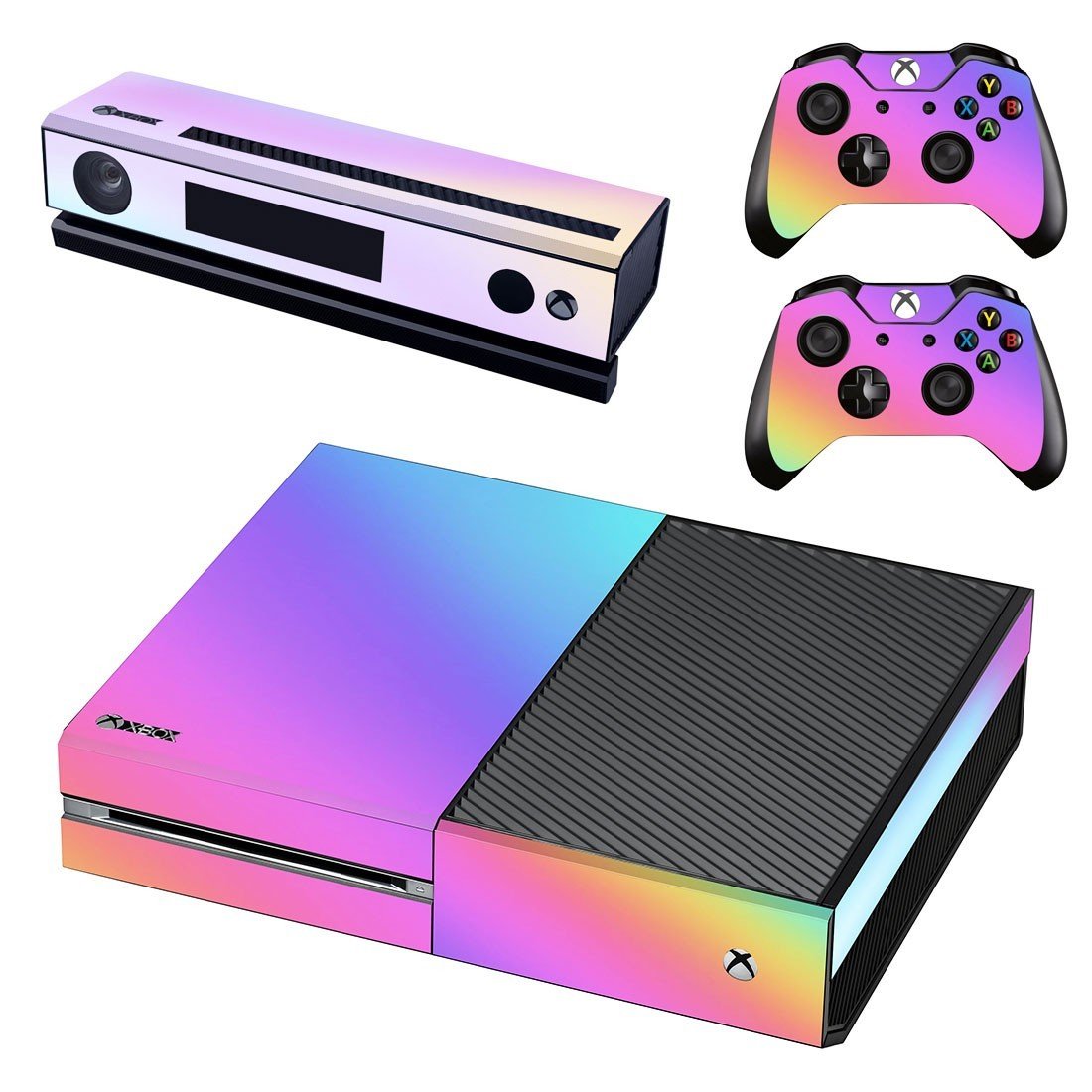 Classic grey decal skin sticker for Xbox One console and controllers