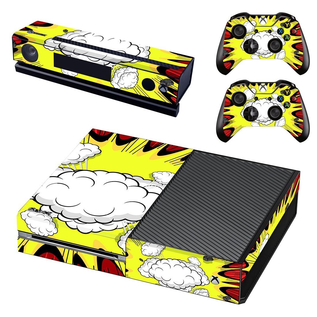 Abstract Retro Burst decal skin sticker for Xbox One console and controllers