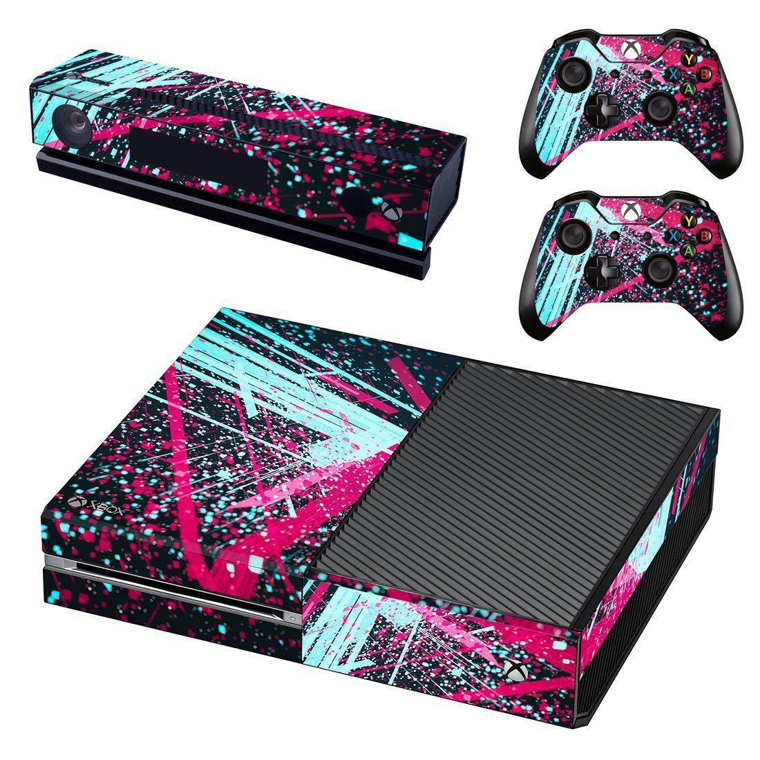 Abstraction decal skin sticker for Xbox One console and controllers