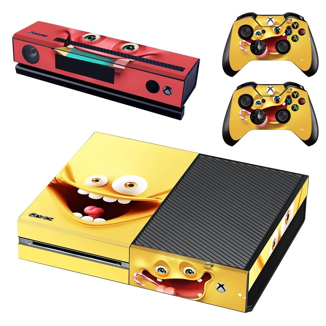 Emoticon decal skin sticker for Xbox One console and controllers