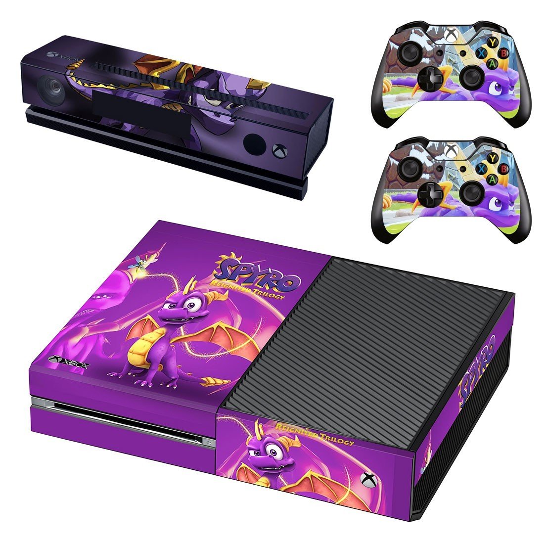 Spyro decal skin sticker for Xbox One console and controllers