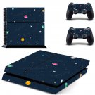 Space Clipart decal skin sticker for PS4 console and controllers