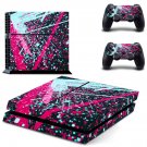 Abstraction decal skin sticker for PS4 console and controllers