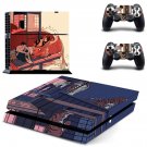 Cartoon decal skin sticker for PS4 console and controllers