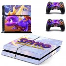 Spyro decal skin sticker for PS4 console and controllers