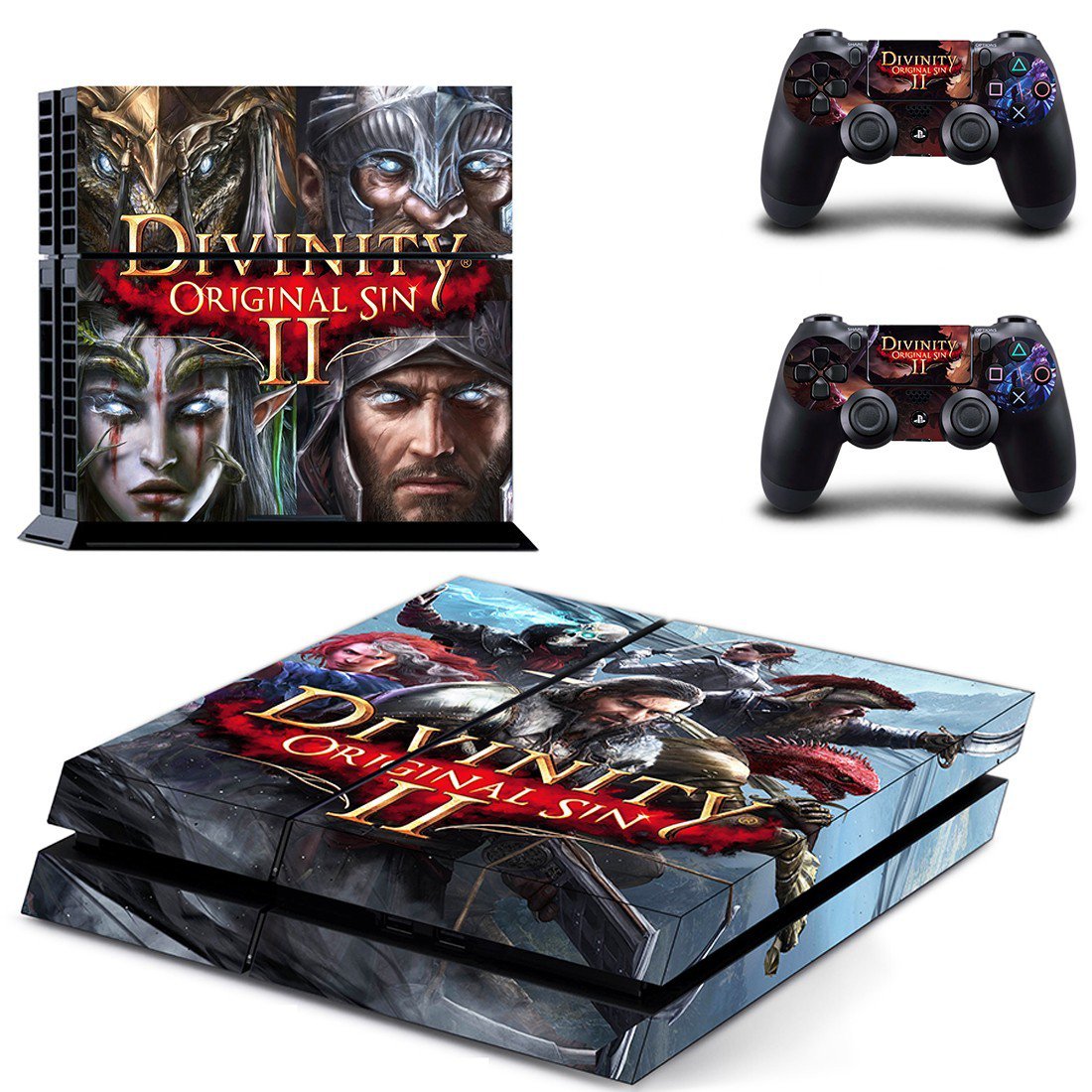 Divinity original sin 2 decal skin sticker for PS4 console and controllers