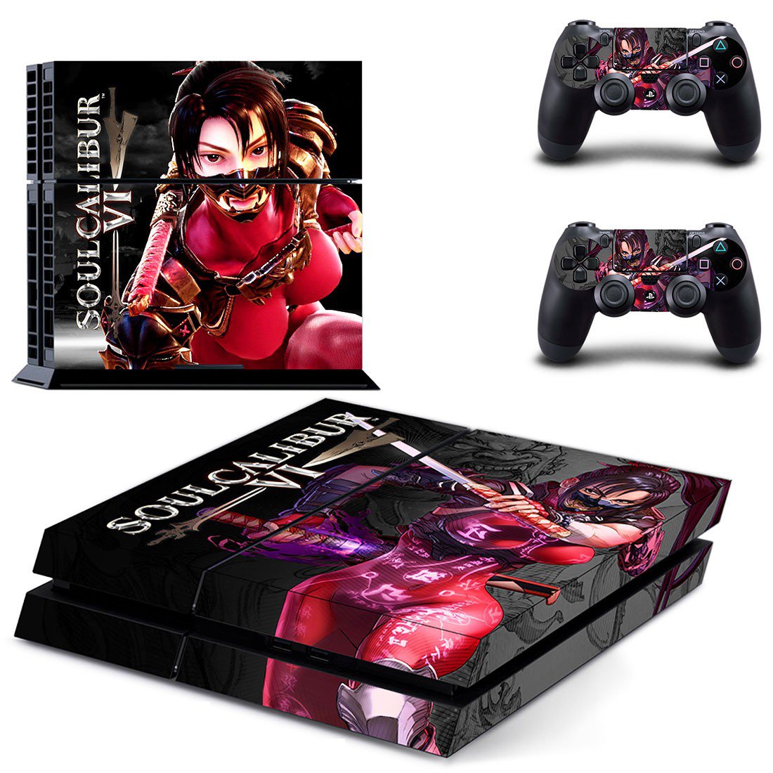 Soulcalibur 6 decal skin sticker for PS4 console and controllers