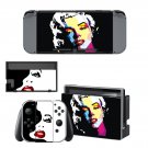 Marilyn Monroe decal skin sticker for Nintendo Switch console and controllers