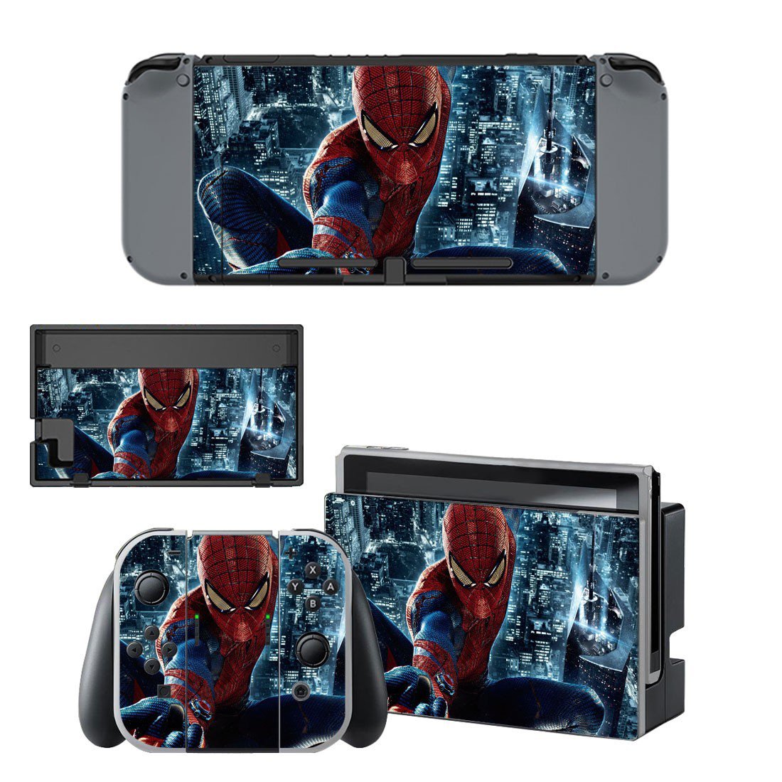 Spider Man decal skin sticker for Nintendo Switch console and controllers