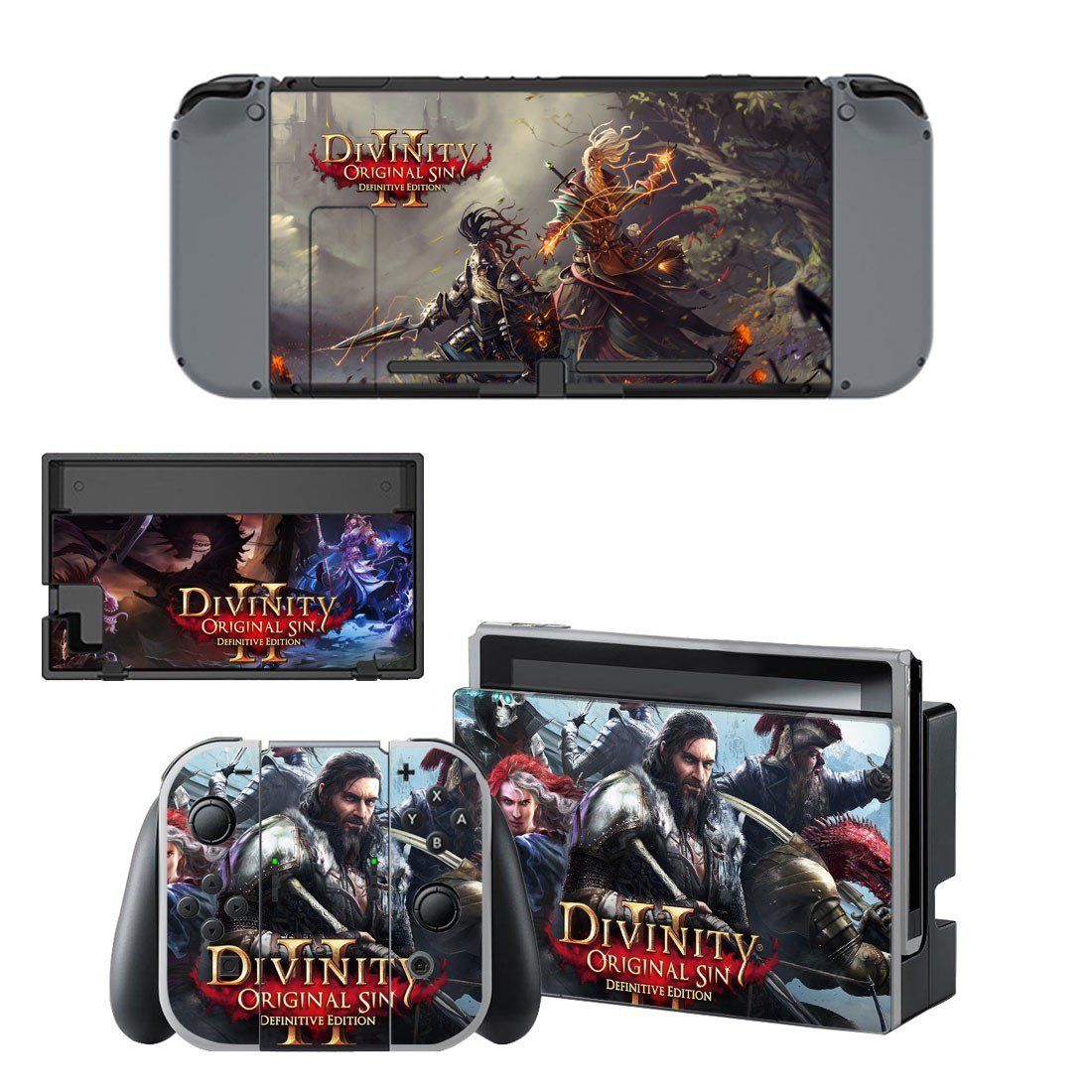 Divinity original sin 2 decal skin sticker for Nintendo Switch console and controllers