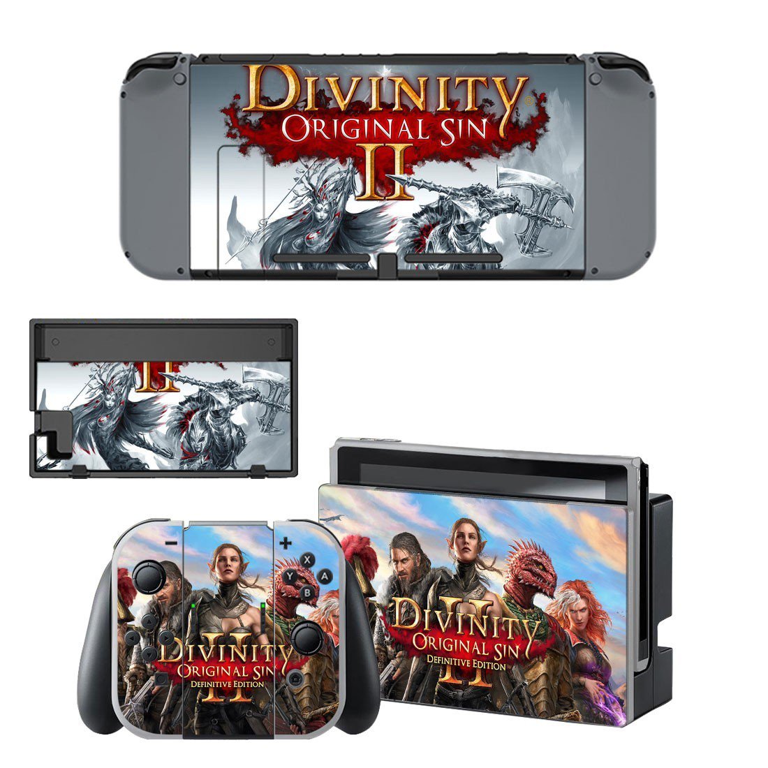 Divinity original sin 2 decal skin sticker for Nintendo Switch console and controllers