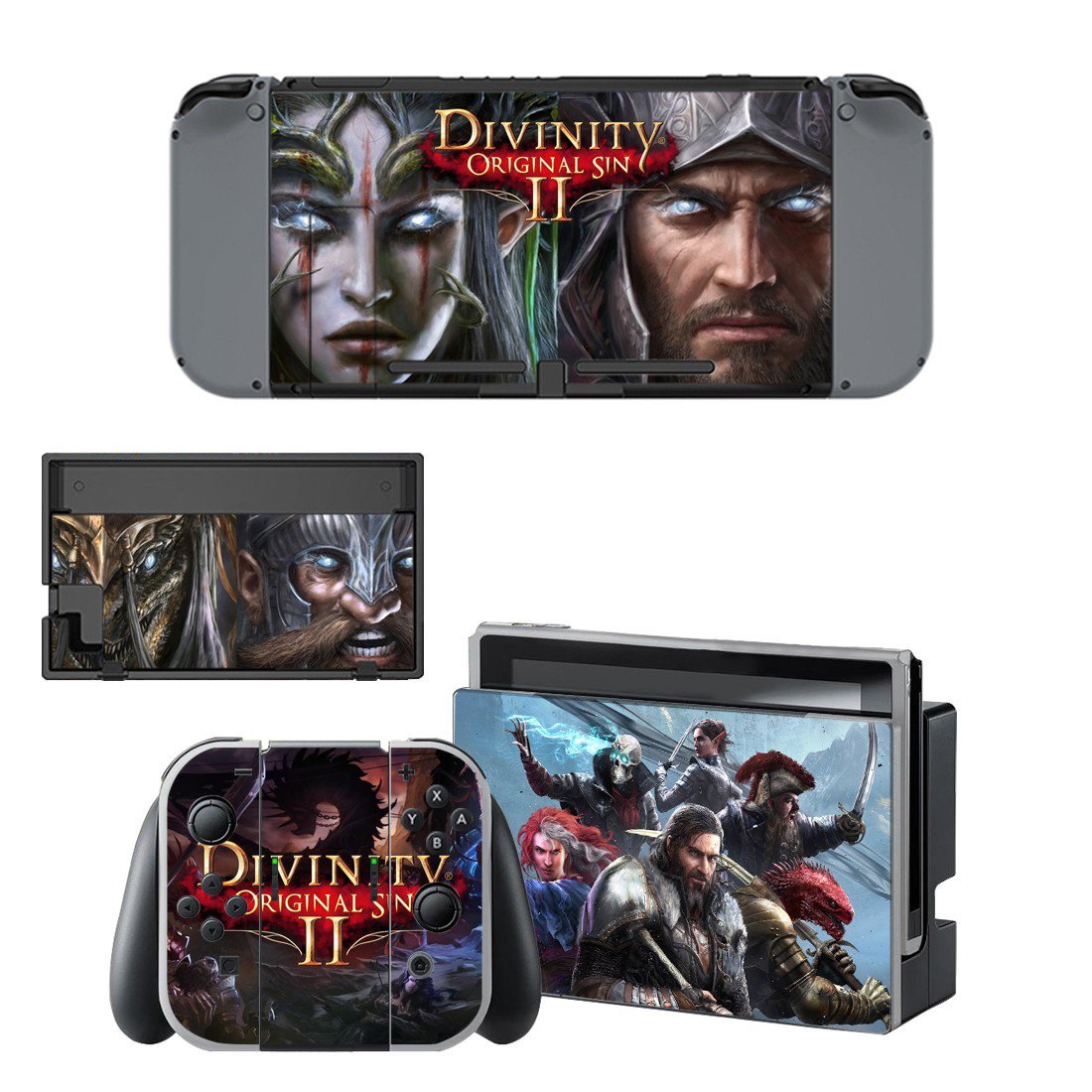 Divinity original sin 2 decal skin sticker for Nintendo Switch console and controllers