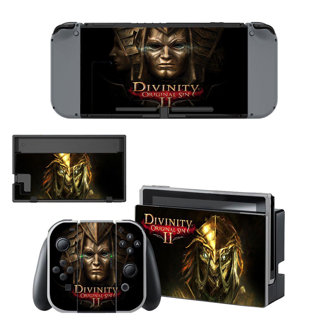 Divinity Original Sin 2 decal skin sticker for Nintendo Switch console and controllers