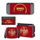 Spyro The Dragon decal skin sticker for Nintendo Switch console and controllers