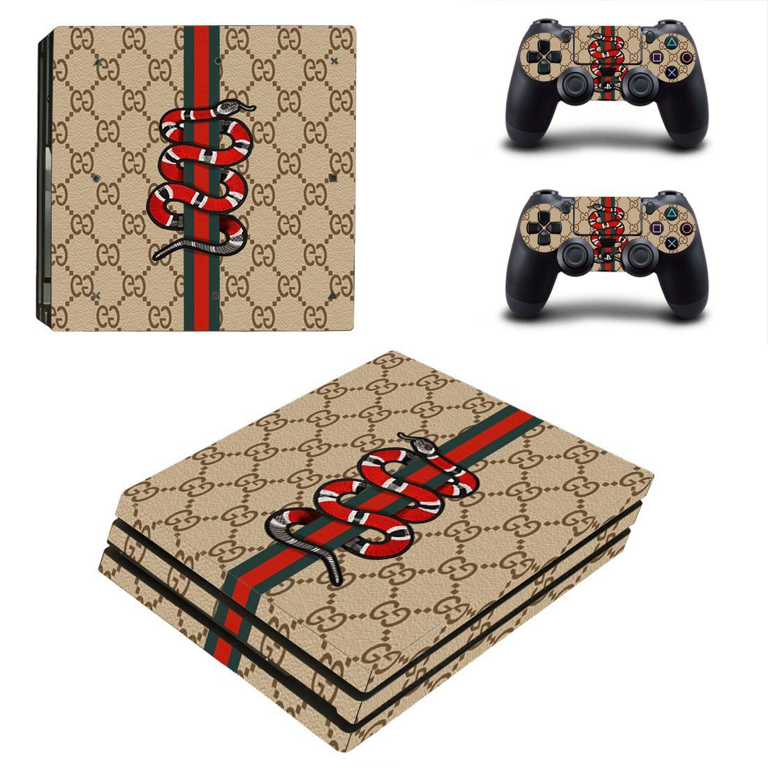 Snake anime decal skin sticker for PS4 Pro console and controllers